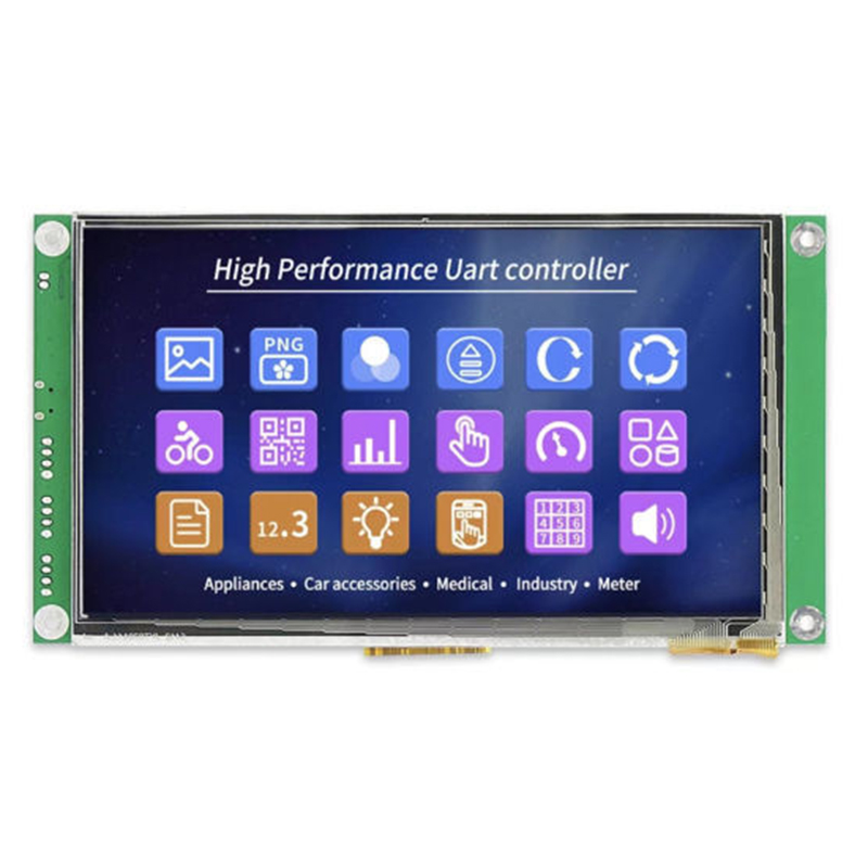 7'' 1024(RGB)600 TFT MODULE PCBA module UART interface (2)