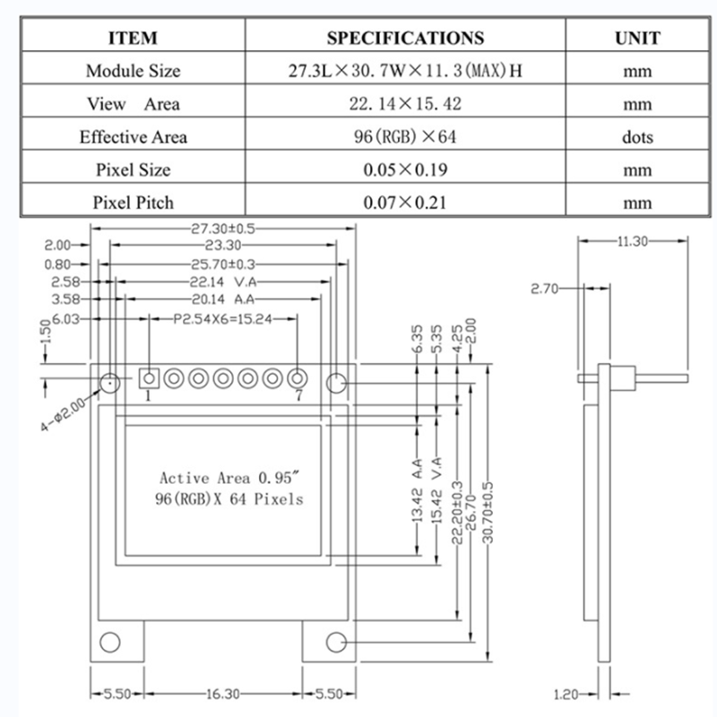 OHEM9664-7P-SPI SPEC